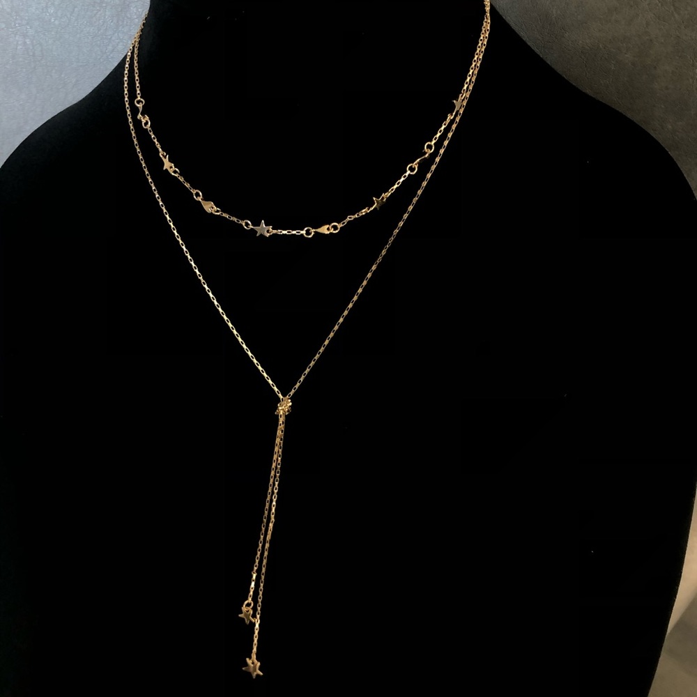 Rebecca Minkoff Gold Star & Heart Layered Necklace - Picture 3 of 5